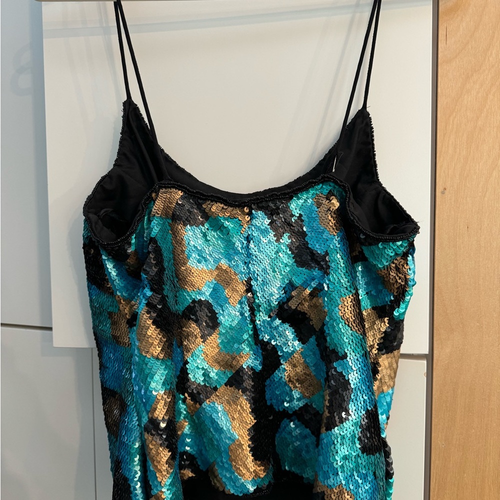 Laurence Kazar beaded tank Size M - Picture 3 of 6